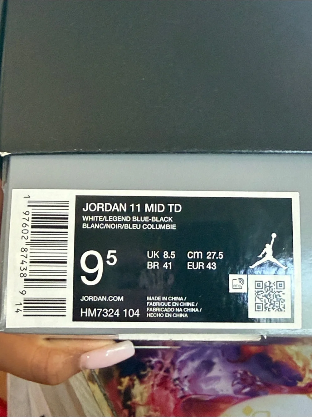 White Jordan 11 MID TD Football Cleats